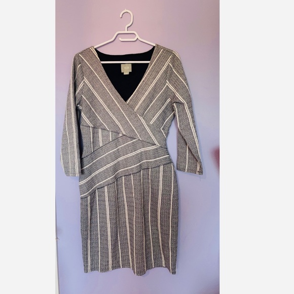 Anthropologie maeve Wrapped Striped Column Dress - Picture 6 of 6